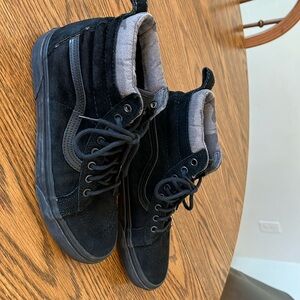 vans old skool high suede shoes